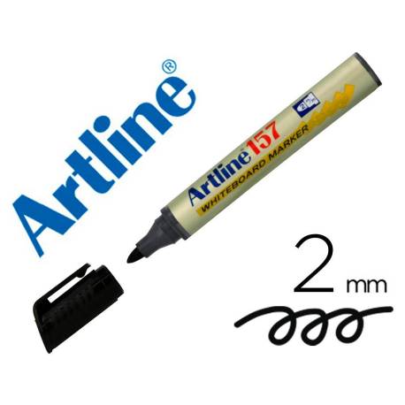 Rotulador artline para pizarra blanca ek-157 punta redonda 2 mm negro