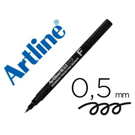 Rotulador retroproyección Artline EK-853 Permanente Negro Punta Redonda