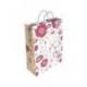 BOLSA PARA REGALO MARCA BASIKA PAPEL ESTUCADO 160 GR TODO AÑO CON ASA RETORCIDA TAMAÑO S 24+10X32 CM