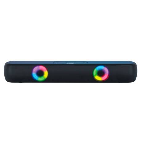 BARRA DE SONIDO MARCA Q-CONNECT BLUETOOTH CON ILUMINACION LED Y CONTROL DE VOLUMEN COLOR NEGRO