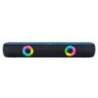 BARRA DE SONIDO MARCA Q-CONNECT BLUETOOTH CON ILUMINACION LED Y CONTROL DE VOLUMEN COLOR NEGRO