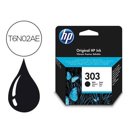 INK-JET HP N. 303 ENVY PHOTO 6230 / 7130 / 7830 COLOR NEGRO CAPACIDAD 200 PAGINAS