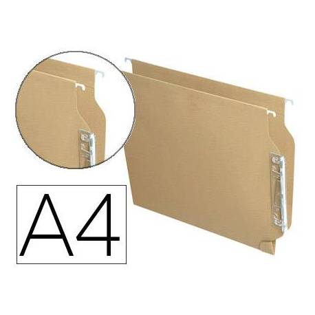 Carpeta colgante Hamelin A4 visor lateral kraft eco