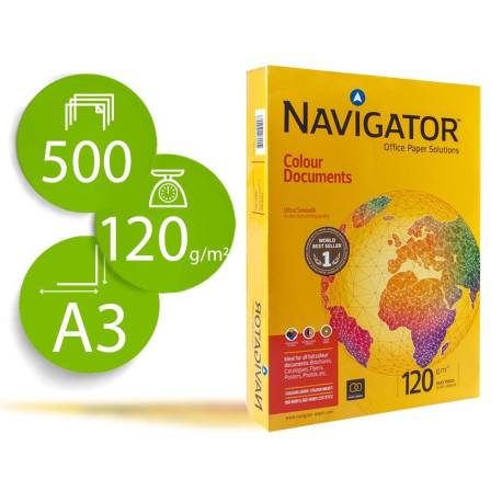 NO ES TAMAÑO FOLIO Papel fotocopiadora Navigator A3 120 gr