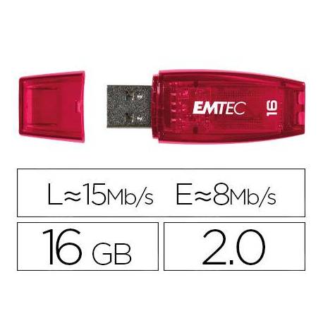 Memoria USB Emtec Flash c410 32GB 2.0 color azul