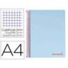 Bloc Liderpapel DIN A4 wonder cuadrícula 5mm tapa plástico 90 gr 120 hojas color azul