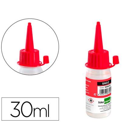 SILICONA LIQUIDA MARCA LIDERPAPEL PARA MANUALIDADES BOTE DE 30 ML