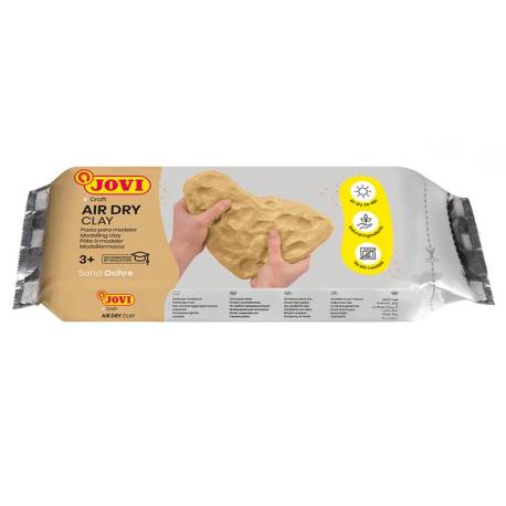 PASTA MARCA JOVI PARA MODELAR AIR DRY CLAY 250 GR COLOR OCRE