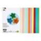 CARTULINA MARCA LIDERPAPEL 50X65 CM 180G/M2 25 COLORES SURTIDOS PAQUETE DE 25 HOJAS