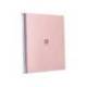 CUADERNO ESPIRAL LIDERPAPEL A4 MICRO ANTARTIK TAPA FORRADA80H 90 GR RAYADO PUNTOS 1 BANDA 4 TALADROS COLOR ROSA