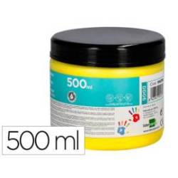 PINTURA DEDOS LIDERPAPEL TARRINA DE 500 ML COLOR AMARILLO