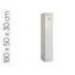 TAQUILLA METALICA MARCA SIMONLOCKER 1 PUERTA CON CERRADURA RESPIRADERO Y ETIQUETERO GRIS/GRIS 1800X500X300 MM