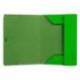 CARPETA LIDERPAPEL GOMAS FOLIO 3 SOLAPAS CARTON PLASTIFICADO VERDE