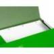 CARPETA LIDERPAPEL GOMAS FOLIO 3 SOLAPAS CARTON PLASTIFICADO VERDE