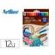 ROTULADOR ARTLINE SUPREME BRUSH EPFS PINTURA BASE DE AGUA PUNTA TIPO PINCEL TRAZO FINO 12 UNIDADES