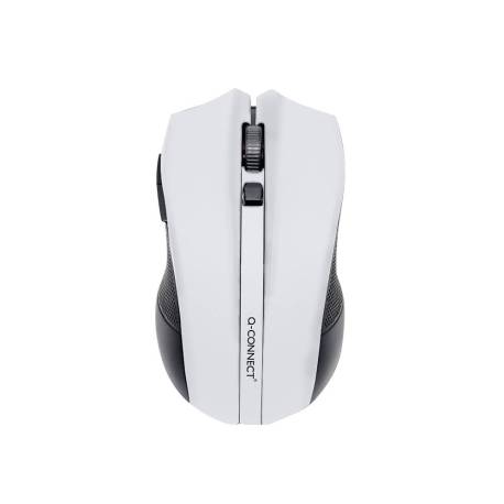 RATON Q-CONNECT OPTICO INALAMBRICO 1000 DPI RECEPTOR USB 2,4 GHZ COLOR BLANCO