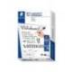 ROTULADOR STAEDTLER LUMOCOLOR 351 PARA PIZARRA BLANCA PUNTA REDONDA 2 MM RECARGABLE NEGRO