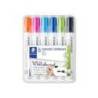 ROTULADOR STAEDTLER LUMOCOLOR 351 PARA PIZARRA BLANCA PUNTA REDONDA 2 MM RECARGABLE ESTUCHE 6 UNIDADES COLORES SURTIDOS