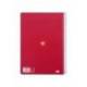 CUADERNO ESPIRAL LIDERPAPEL DIN A4 MICRO ANTARTIK CUADRICULA 5 MM COLOR ROJO 80H