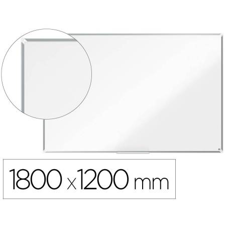 PIZARRA BLANCA MARCA NOBO PREMIUM PLUS ACERO LACADO MAGNETICA 1800X1200 MM