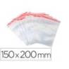 BOLSA PLASTICO AUTOCIERRE MARCA Q-CONNECT 150X200 MM PAQUETE DE 100 UNIDADES
