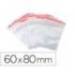 BOLSA PLASTICO AUTOCIERRE MARCA Q-CONNECT 60X80 MM PAQUETE DE 100 UNIDADES