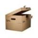 CAJON CONTENEDOR MARCA LIDERPAPEL CARTON MANUAL PARA 3 CAJAS ARCHIVO DEF. FOLIO / 3 ARCHIVADORES A-Z 387X333X260MM