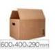 CAJA PARA EMBALAR MARCA Q-CONNECT AMERICANA ULTRARRESISTENTE CONASAS CARTON CANAL DOBLE 7 MM COLOR KRAFT 600X400X290 MM