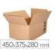 CAJA PARA EMBALAR MARCA Q-CONNECT AMERICANA ULTRARRESISTENTE CARTON RECICLADO CANAL DOBLE 7MM COLOR KRAFT 450X375X280 MM