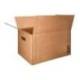 CAJA PARA EMBALAR MARCA Q-CONNECT AMERICANA CON ASAS CARTON RECICLADO CANAL SIMPLE 5 MM COLOR KRAFT 600X400X290 MM