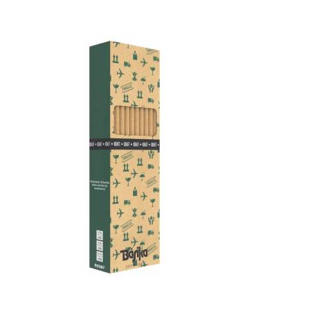 PAPEL DE REGALO MARCA BASIKA KRAFT LISO ROLLO ANCHO 100 CM LONGITUD 3 MT GRAMAJE 50 GR