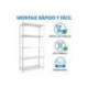 ESTANTERIA METALICA SIMONRACK ADVANTAGE MINI 5/400 BLANCO 5 ESTANTES 75 KG POR ESTANTE 180X80X40 CM