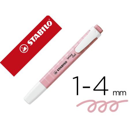 ROTULADOR MARCA STABILO FLUORESCENTE SWING COOL PASTEL ROSA