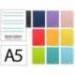 CUADERNO ESPIRAL LIDERPAPEL A5 WITTY TAPA DURA 80H 90GR RAYADO MONTESSORI 3,5 MM COLORES SURTIDOS