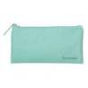 ESTUCHE PORTATODO LIDERPAPEL PLANO ANCHO UNA CREMALLERA 200X100 MM COLOR VERDE MANZANA