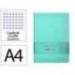 CUADERNO CON GOMILLA ANTARTIK NOTES TAPA DURA DIN A4 HOJAS CUADRICULA ROSA Y TURQUESA 100 HOJAS 80 GR FSC