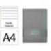 CUADERNO CON GOMILLA ANTARTIK NOTES TAPA DURA DIN A4 HOJAS RAYAS GRIS Y TURQUESA 100 HOJAS 80 GR FSC