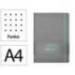 CUADERNO CON GOMILLA ANTARTIK NOTES TAPA DURA DIN A4 HOJAS PUNTOS GRIS Y TURQUESA 100 HOJAS 80 GR FSC