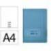 CUADERNO CON GOMILLA ANTARTIK NOTES TAPA DURA DIN A4 HOJAS LISAS AZUL CLARO 100 HOJAS 80 GR FSC