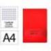 CUADERNO CON GOMILLA ANTARTIK NOTES TAPA DURA DIN A4 HOJAS CUADRICULA ROJO 100 HOJAS 80 GR FSC