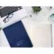 CUADERNO CON GOMILLA ANTARTIK NOTES TAPA DURA DIN A4 HOJAS CUADRICULA AZUL MARINO 100 HOJAS 80 GR FSC