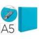 Carpeta 2 Anillas Liderpapel A5 Azul 40 mm