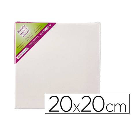 BASTIDOR MARCA LIDERCOLOR LIENZO GRAPADO LATERAL ALGODON 100% 20X20 CM