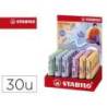 ROTULADOR MARCA STABILO BOSS FLUORESCENTE ORIGINAL PASTEL BY JU SCHNEE EXPOSITOR DE 30 UNIDADES COLORES SURTIDOS