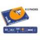 PAPEL COLOR MARCA TROPHEE A3 80GR NARANJA INTENSO PAQUETE DE 500 HOJAS