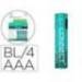 PILA MARCA Q-CONNECT AAA RECARGABLE POR USB-C BLISTER DE 4 UNIDADES