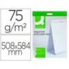 BLOC CONGRESO MARCA Q-CONNECT LISO AUTOADHESIVO SOBREMESA 508X584 MM 20 HOJAS PAPEL BLANCO DE 75G/M2 FSC