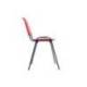 SILLA MARCA ROCADA CONFIDENTE ESTRUCTURA METALICA RESPALDO Y ASIENTO EN POLIMERO COLOR ROJO