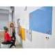 PIZARRA BLANCA MARCA ROCADA LACADA MAGNETICA MODULAR SIN MARCO COLOR AZUL 75X115 CM