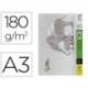 CARTULINA LIDERPAPEL DIN A3 180G/M2 BLANCO PAQUETE DE 25+5 HOJAS EN CARPETA DOSSIER TRANSPARENTE CON CIERRE